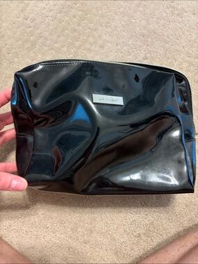 Black Glossy Travel Toiletry Bag